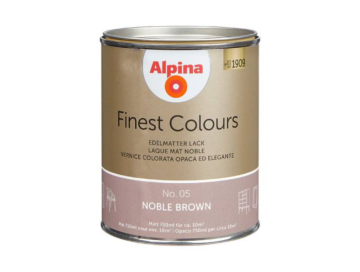 Alpina Lack Finest Colours Noble Brown 0.75 l Matt