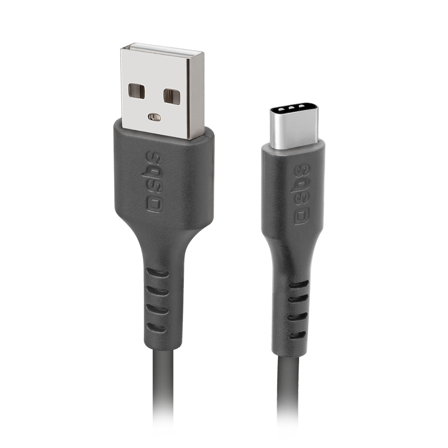 SBS USB-/USB-C-Kabel 1.5m schwarz TECABLEMICROC15K Daten- und Ladekabel