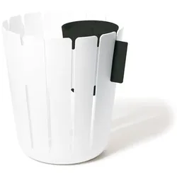 Papierkorb BASKETBIN weiß schwarz