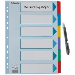 Esselte Ordnerregister Vollformat blanko DIN A4