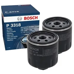 2x Ölfilter BOSCH 0 451 103 318 für VW Seat Skoda Audi Polo II Vento Ibiza Inca