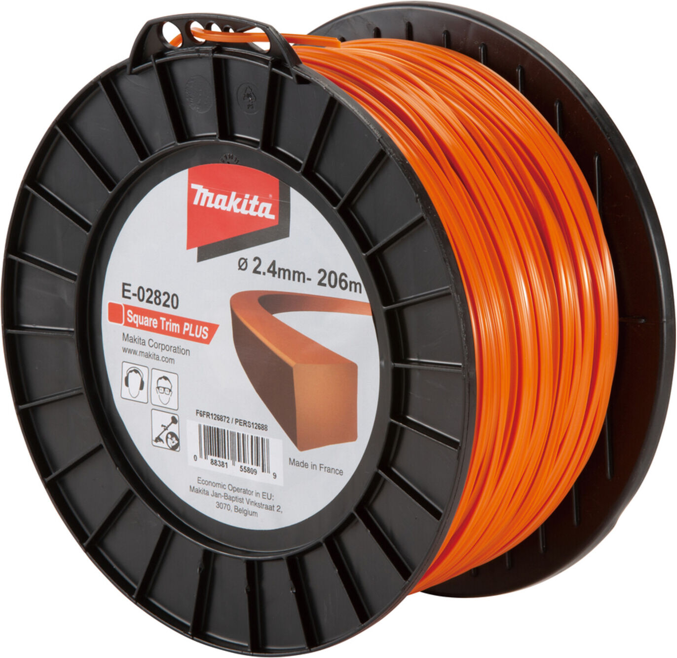 Makita Mähfaden 4kant 2,4mmx206m (E-02820)