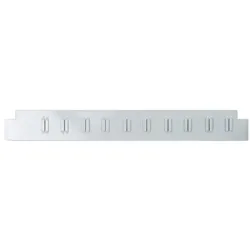 PROREGAL Schlitzwand für Werkstattwagen | HxB 5x40,9cm | Lichtgrau