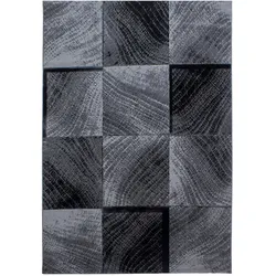 Webteppich Plus Schwarz ca. 140x200cm