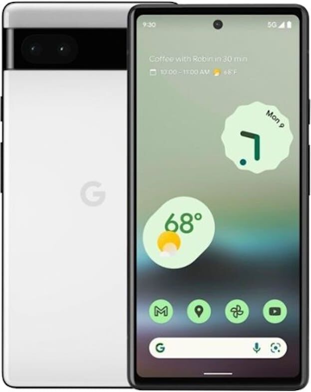 Google Pixel 6a 5G   128 GB   Dual-SIM   white - Refurbished