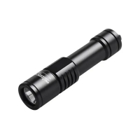OrcaTorch - D520 - Tauchlampe Set mit Drehschalter, 2 Akkus, max. 1000 Lumen - Farbe: Schwarz