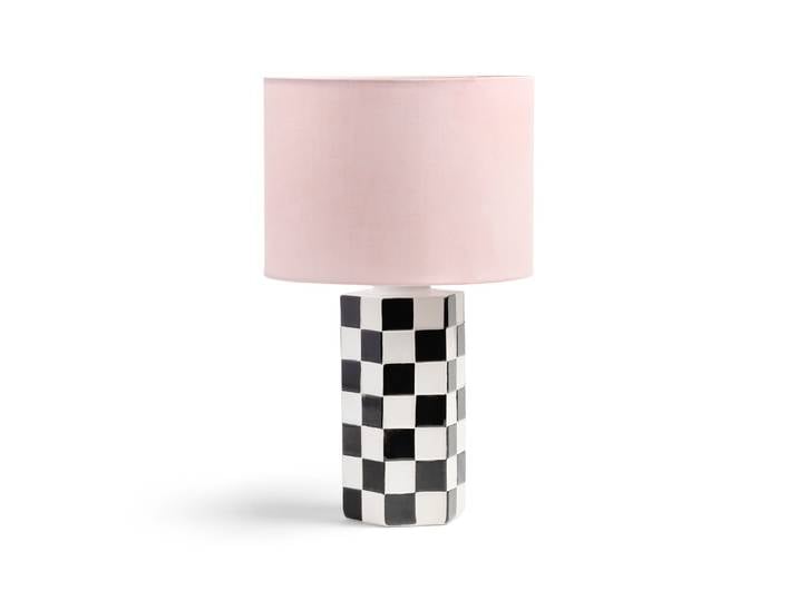 Lampe de table Check Black, multicolore, grès - &Klevering - Chambre à coucher - Design - Céramique