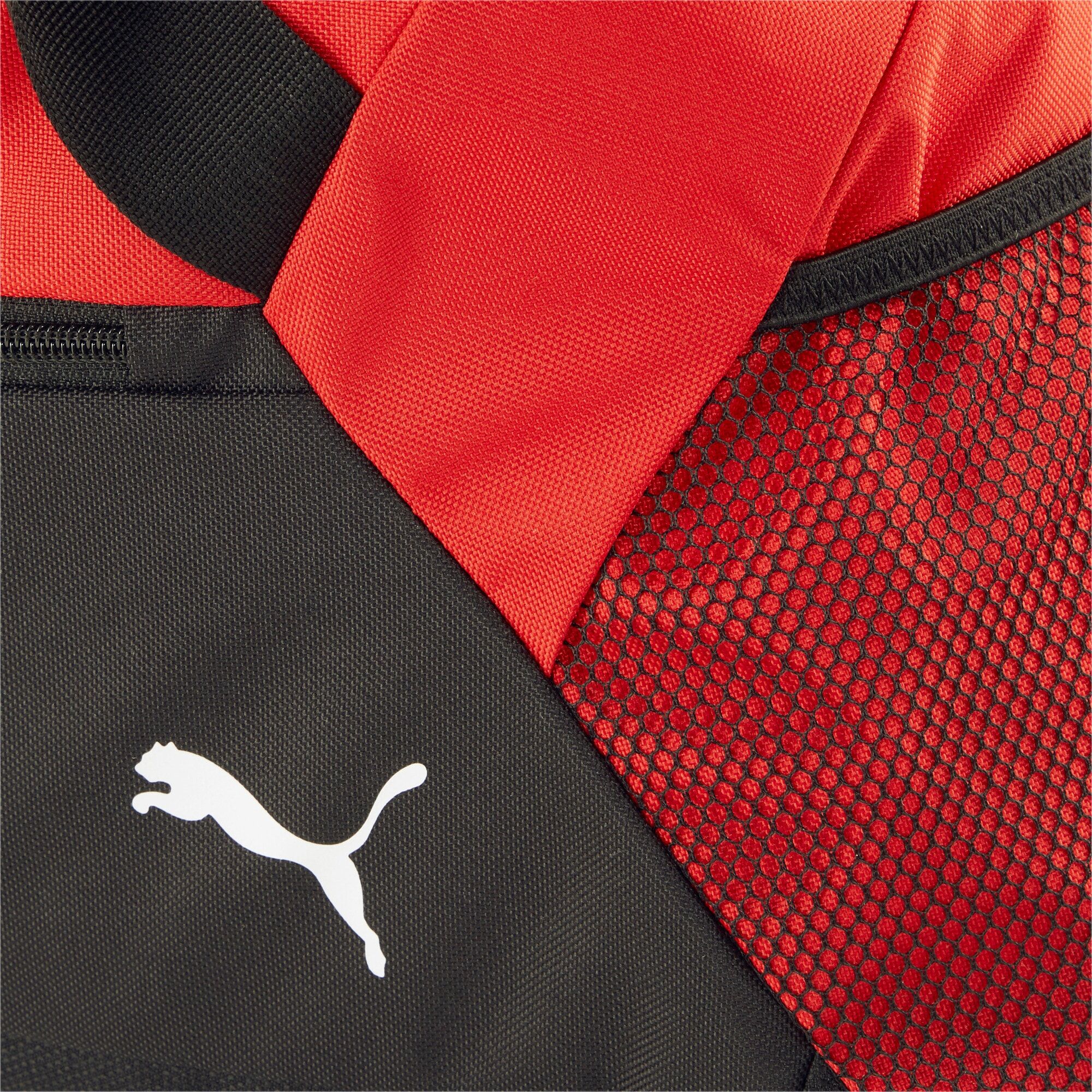 Sporttasche PUMA "TEAMGOAL TEAMBAG M", Damen, rot (puma rot, puma schwarz), Obermaterial: 100% Polyester, Taschen Sporttasche, mit Schuhtunnel mit Reissverschluss, pflegeleicht puma rot, puma schwarz Einheitsgröße