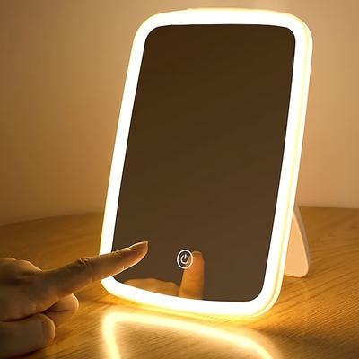 Fusion Finds LED Makeup Mirror With Touch Sensor, 3 Color Lighting & USB Rechargeable Portable Vanity Mirror LED Makeup Mirror With Touch Sensor, 3 Color Lighting & USB Rechargeable Portable Vanity Mirror