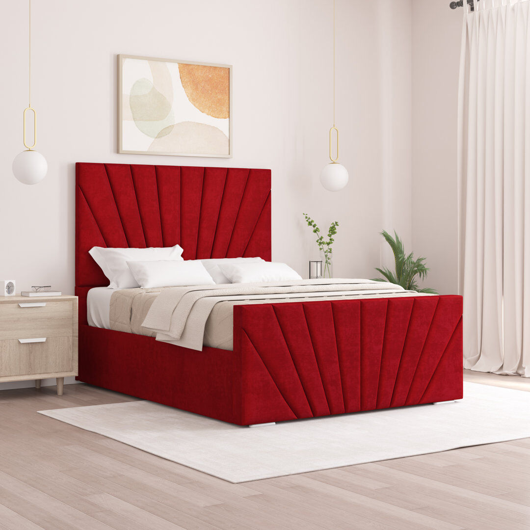 Fairmont Park Aayanah Upholstered Bed Red Kingsize (5')