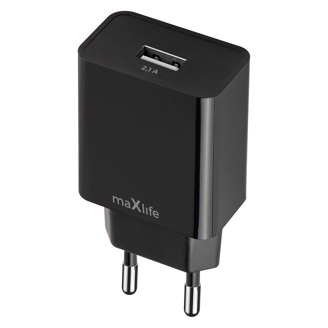 Maxlife MXTC-11 charger 1x USB-A 2,1A black (10 W, 1 Port) (65606355)