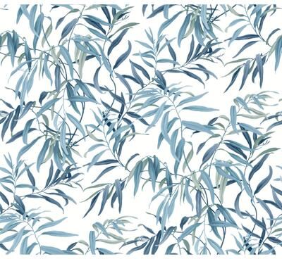 Inspired by Color Willow Grove Sky Blue Wallpaper