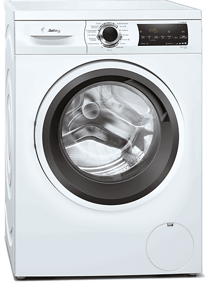 Lavadora carga frontal - Balay 3TS995BP, 9 kg, 1400 rpm, 4 programas, Motor Extra Silencio, Display LED, Blanco