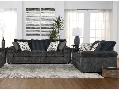 Roundhill Furniture Nason Wide Wale Corduroy Sofa and Loveseat Set