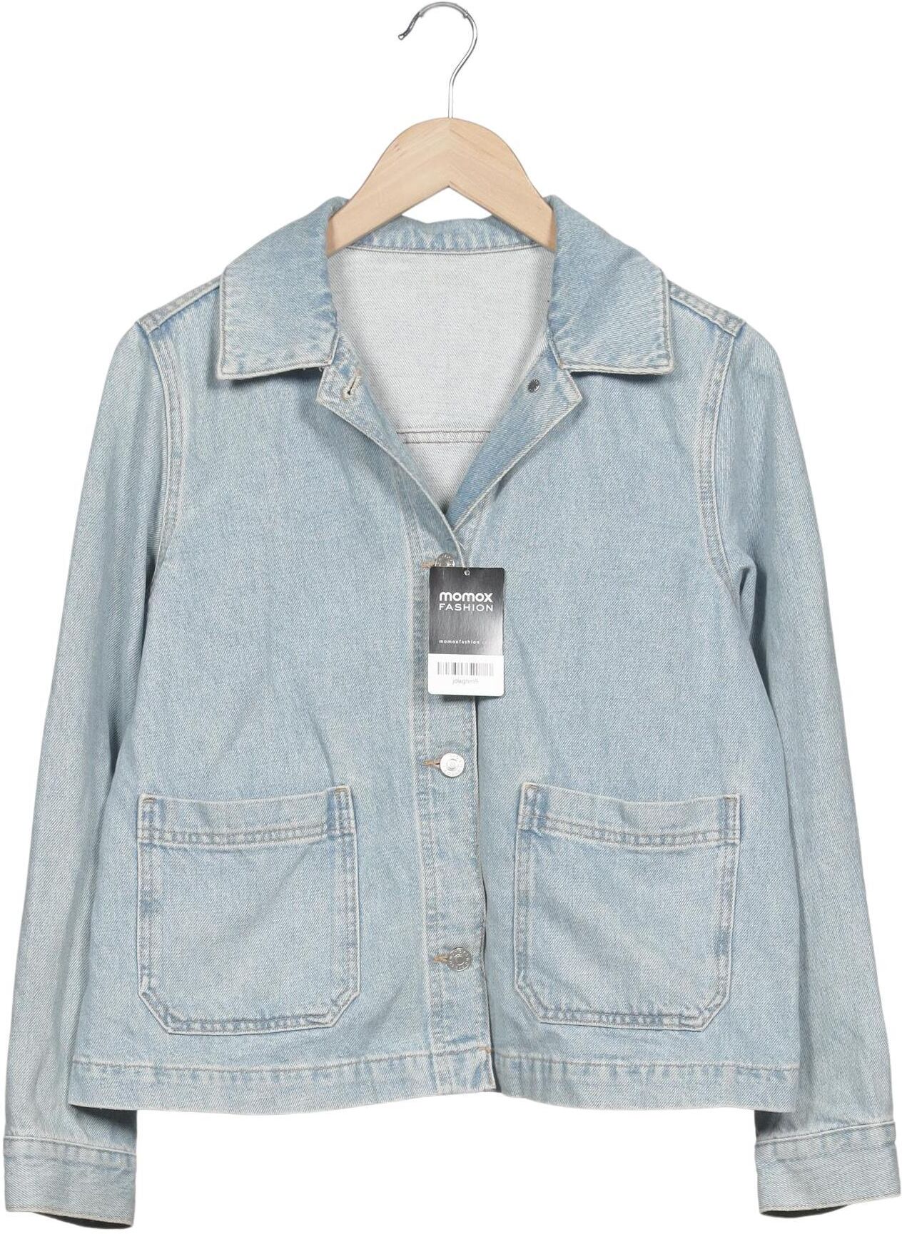 Topshop Damen Jacke, Hellblau, Gr. EU 34, Baumwolle - Second Hand