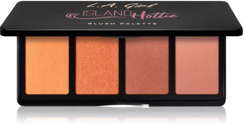 L.A. Girl Cosmetics Fanatic blusher palette shade Island Hottie 4x4 g