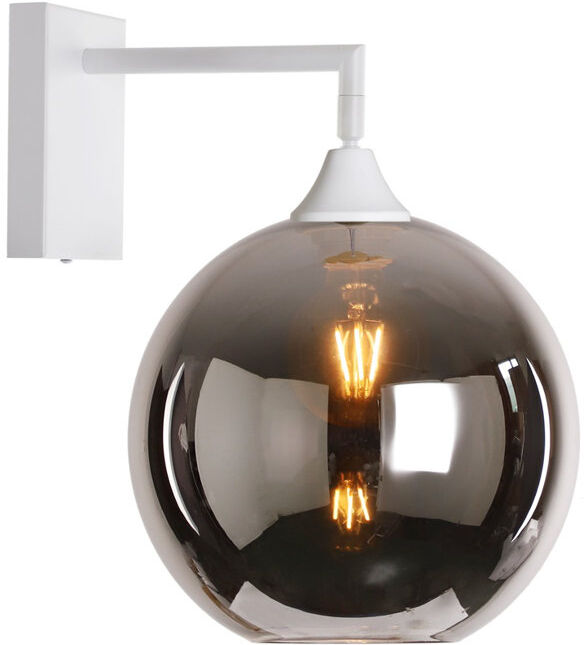 George Oliver Bonview Iron Armed Sconce White/Silver