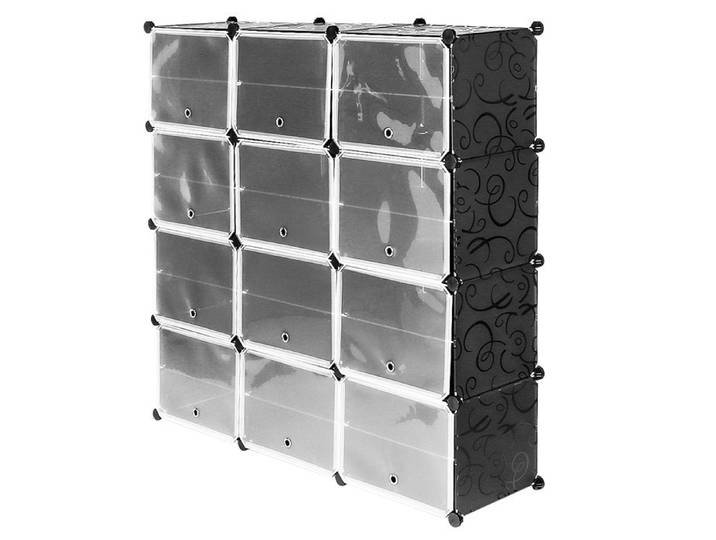 KEDIA Meuble à Chaussures en Plastique Rack de Rangement Grande Capacité Respirant et Résistant à l'humidité Facile à Nettoyer
