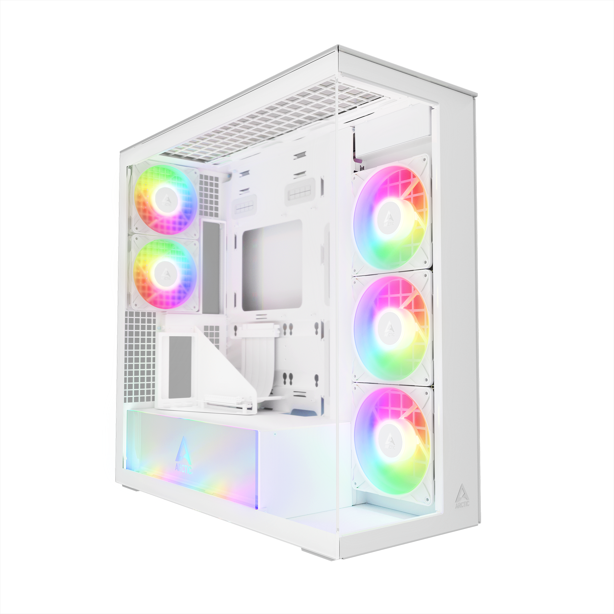 Arctic Xtender VG (White) Premium E-ATX PC-Geh&auml;use mit vertikale...