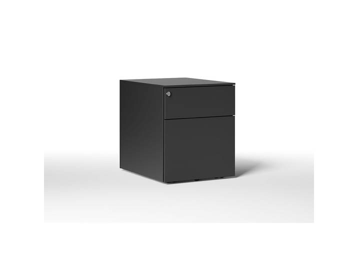 Caisson mobile métal Pro Design - 2 tiroirs - Noir