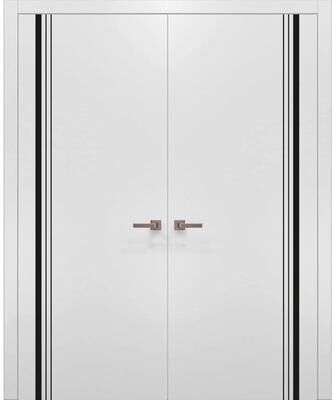 SARTODOORS Planum 0011 White Wood Interior Double Doors