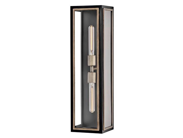 Elstead Lighting Wandleuchte Shaw, Schwarz, Bronzefarben, Metall, Glas, 15.9x61 cm, Lampen & Leuchten, Innenbeleuchtung, Spots & Strahler, Wandstrahler