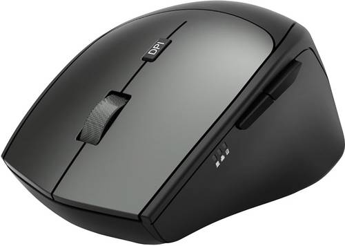 hama 00182616 Optische 6-Tasten-Funkmaus MW-600 , Dual-Modus mit USB-C/USB-A, Schwarz