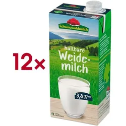 Schwarzwaldmilch LAC H-Vollmilch »Weidemilch 3,8% Fett« 12 Stück je 1 L