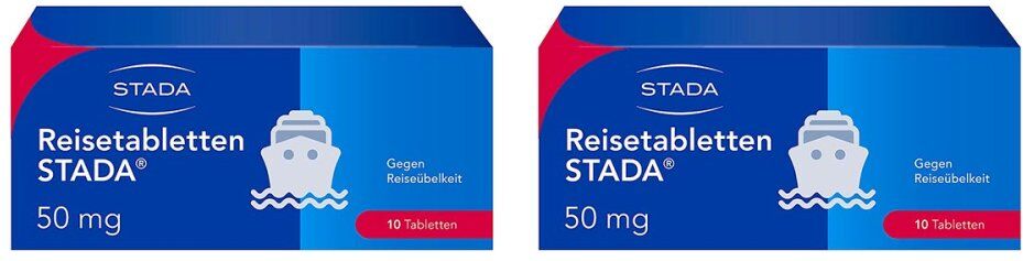 Reisetabletten STADA 50mg Dimenhydrinat bei Reiseübelkeit