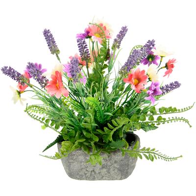 Kunstpflanze OTTO HOME, bunt (rosa, lavender), B:32cm H:30cm L:20cm, Polyester, Kunstpflanzen, Kunstpflanze