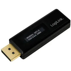 LogiLink DisplayPort Tester fr EDID Information, schwarz, Zubehör Netzwerk