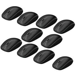 Logitech B100 Optical Maus Kabelgebunden, schwarz) 10er Pack