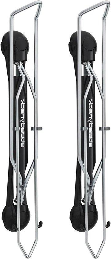Fahrradhalterung - Wandmontage - Fahrradaufbewahrung - Ohne Anheben - Für Reifenbreiten von 2,1 bis 2,8 Zoll - Schwarz