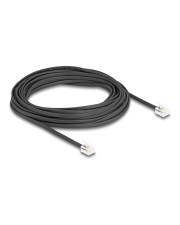 Delock Telefonkabel RJ11 Stecker zu schwarz 5 m 5 m Schwarz (90620)