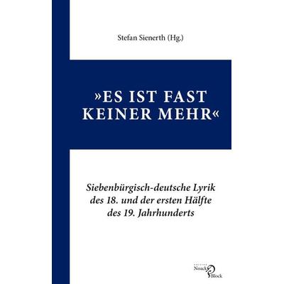„Es ist fast keiner mehr“, Taschenbuch von , Edition Noack & Block, 978-3-86813-198-7