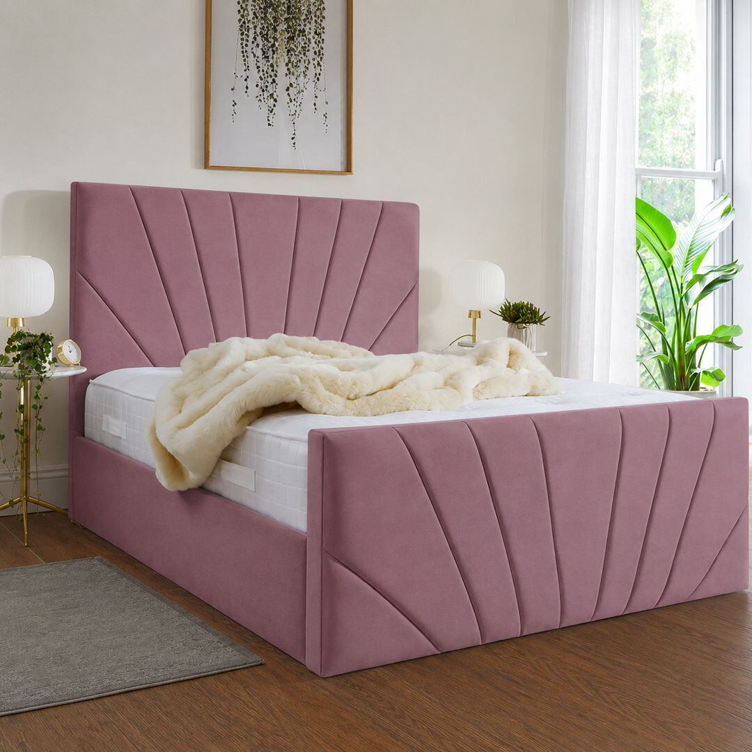 Brayden Studio Ebenezer Chappory Storage Bed Lilac Single (3')