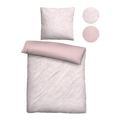 Wendebettwäsche BIBERNA "0474495", rosa (rose), B/L: 155cm x 220cm, 1 Stk., 1 Stk., Lyocell, B/L: 80cm x 80cm, 2 Stk., Lyocell, Obermaterial: 100% Lyocell (TENCEL™), Bettwäsche, Wendebettwäsche, natürlicher Rohstoff, schnelltrocknend, angenehm...