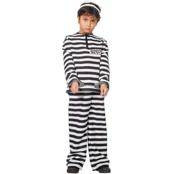 Wilbers Kinder Sträfling, 3-Teilig, schwarz/weiss (152)