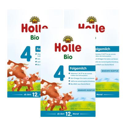 3x Holle Bio 4 Folgemilch ab dem 12. Monat 3x600 g Pulver