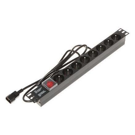 Energenie STROMKABEL PD-8/R-IEC 1,8 m (8x, CEE 7/3, 1.80 m) (PD-8/R-IEC)