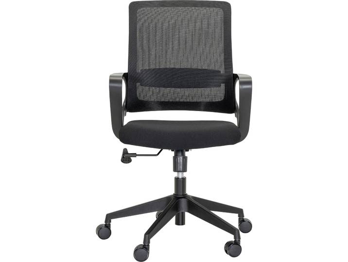 Bürostuhl Karin schwarz Bezug: 60 Prozent Polyester, 40 Prozent Nylon H 104 cm - Material: Bezug: 60% Polyester, 40% Nylon - Bürostuhl