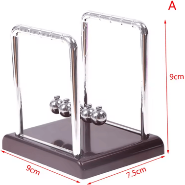 Inspire Curations Newtons Cradle Desk Toy Kinetic Energy Pendulum Stress Relief Office Decor a