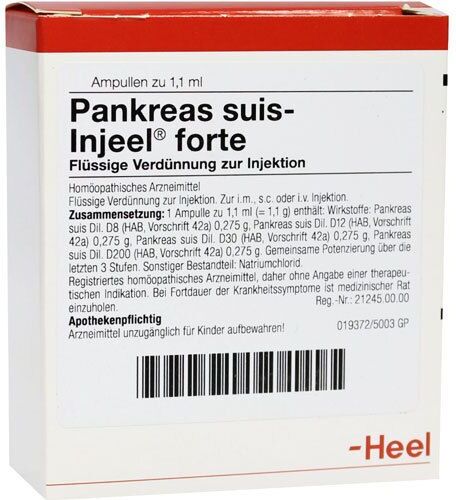 Heel Pankreas Suis Injeel Ampullen 100 St