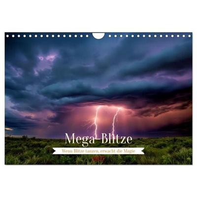 Mega-Blitze (Wandkalender 2027 DIN A4 quer), CALVENDO Monatskalender