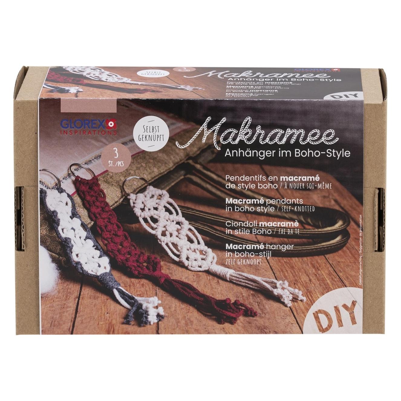 Glorex Bastelset Makramee Anhänger Boho-Style (5100902)
