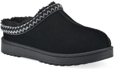 Women's Icebin Clog Slipper by White Mountain in Black Fabric (Size 11 M)