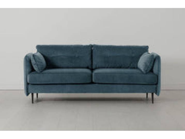 Model 19 Dreisitzer-Sofa, Wasserblau