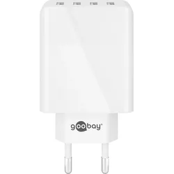 goobay 30W 4x USB-A Ladegerät, weiß