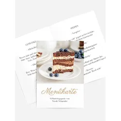 Menükarten für Ihr Fest selbst gestalten mit Spruch und Fotos im Onlinedesigner bei Meine-Kartenmanufaktur.de