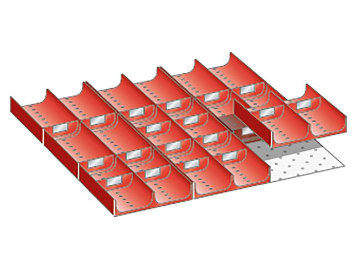 Lista Einteilungsmaterial EM-Satz 27x27 Mulden 7.5 cm